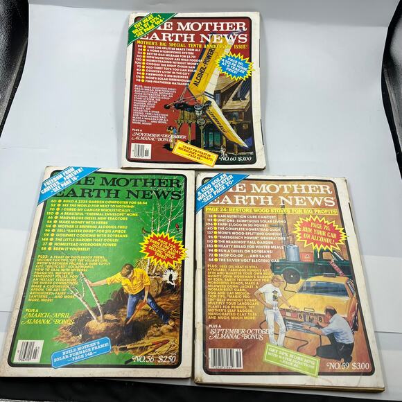 Vintage The Mother Earth News Magazine Lot 1980 Complete 1979 Mar Sep Nov Dec - Picture 5 of 9
